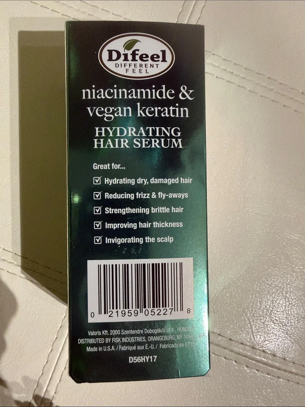 Niacinamide & Vegan Keratin Hydrating Hair Serum - Green
